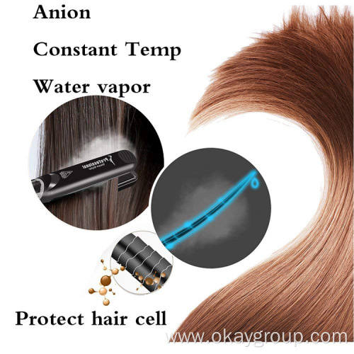 Flat Iron Straightening Iron Curler Steam Hair Straightener